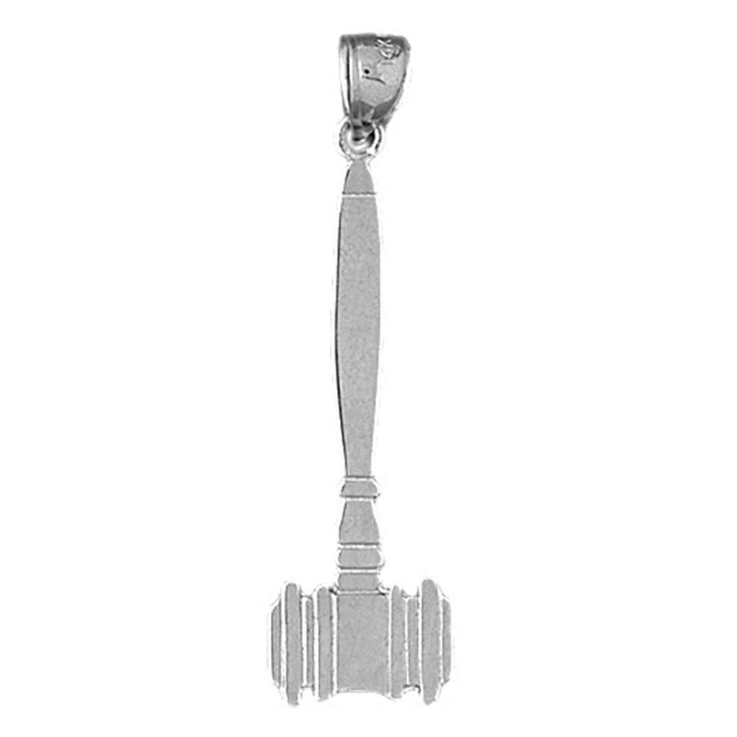 Sterling Silver Gavel Pendant