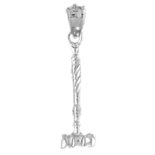 Sterling Silver Gavel Pendant