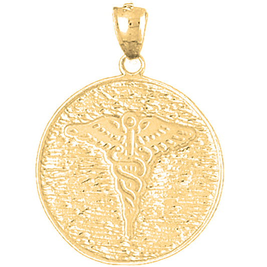 Yellow Gold-plated Silver Cadeusus Pendant