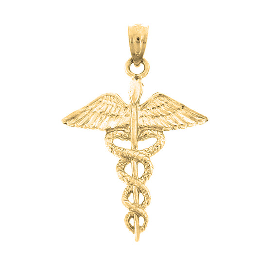 Yellow Gold-plated Silver Cadeusus Pendant