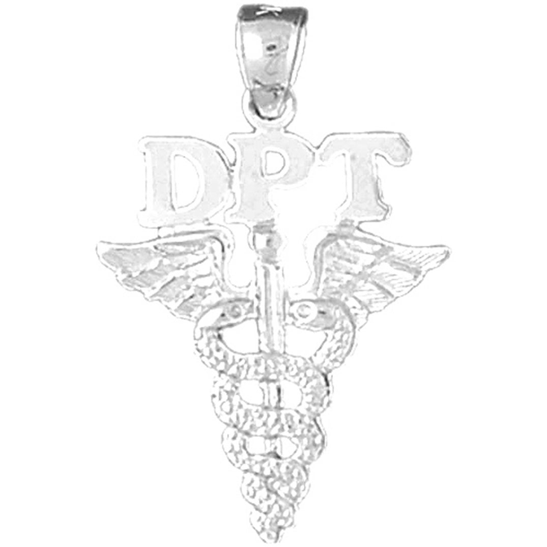 Sterling Silver Dpt Doctor Of Physical Therapy Pendant