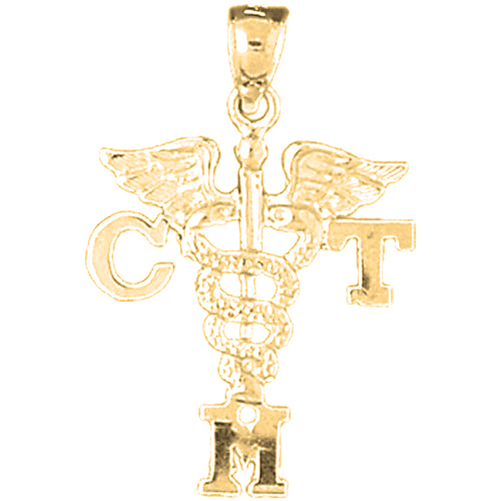 Yellow Gold-plated Silver Ctm Pendant