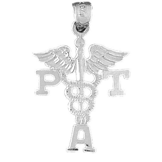 Sterling Silver Pta Physical Therapist Assistant Pendant