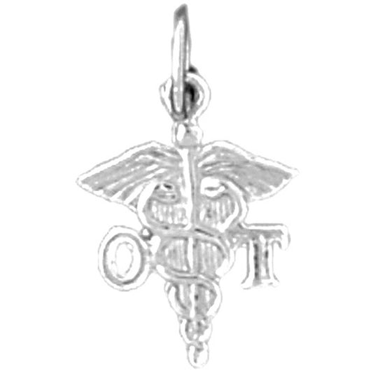 Sterling Silver OT Occupational Therapist Pendant