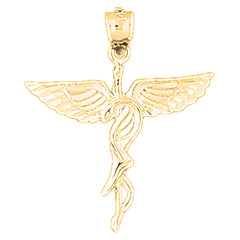 Yellow Gold-plated Silver Cadeusus Pendant