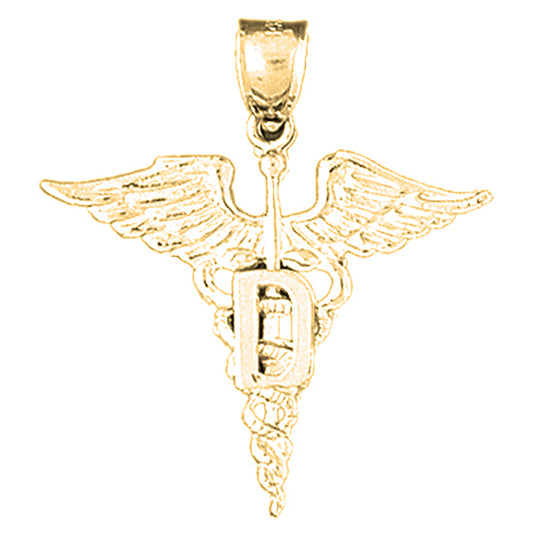 Yellow Gold-plated Silver Cadeusus Pendant