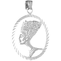 Sterling Silver Nefertiti Pendant