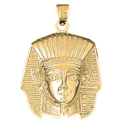 Yellow Gold-plated Silver King Tut Pendant