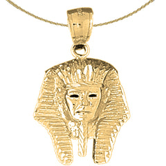 Anhänger „König Tut“ aus Sterlingsilber (rhodiniert oder gelbvergoldet)