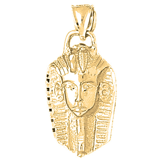 Yellow Gold-plated Silver King Tut Pendant