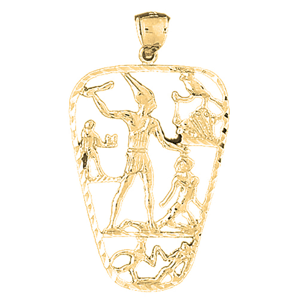 Yellow Gold-plated Silver Egyptian Pendant