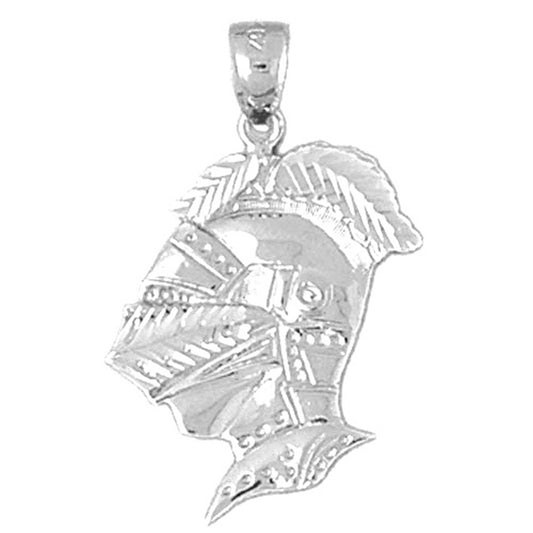 Sterling Silver Knight Pendant