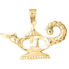 Yellow Gold-plated Silver Gene Lamp Pendant