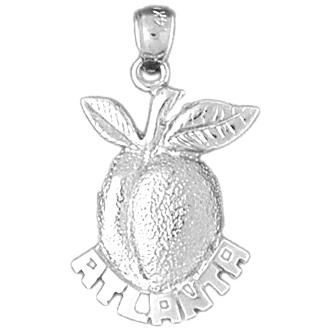 Sterling Silver Georgia Peach Pendant