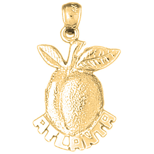 Yellow Gold-plated Silver Georgia Peach Pendant