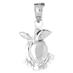 Sterling Silver Georgia Peach Pendant