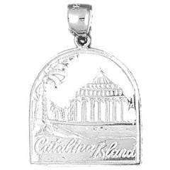 Sterling Silver Catalina Island Pendant