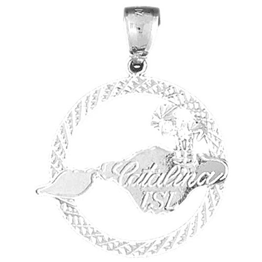 Sterling Silver Catalina Island Pendant