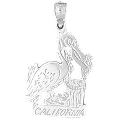 Sterling Silver California Pendant