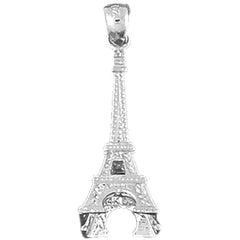 Sterling Silver 3D Eiffel Tower Pendant