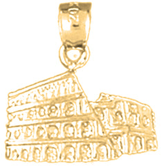 Yellow Gold-plated Silver Coliseum Pendant