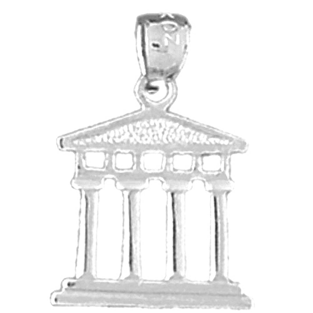 Sterling Silver Greek Acropolis Pendant