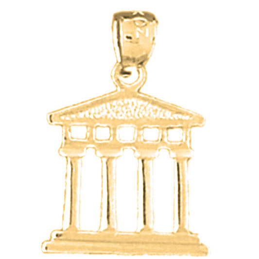 14K or 18K Gold Greek Acropolis Pendant