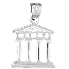 Sterling Silver Greek Acropolis Pendant