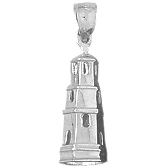 Sterling Silver Tower Pendant