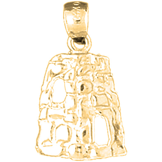 Yellow Gold-plated Silver St. Croix Sugarmills Pendant