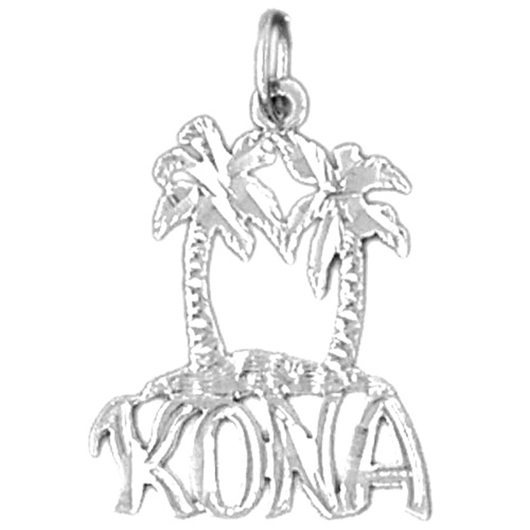 Sterling Silver Hawaiian Kona Pendant