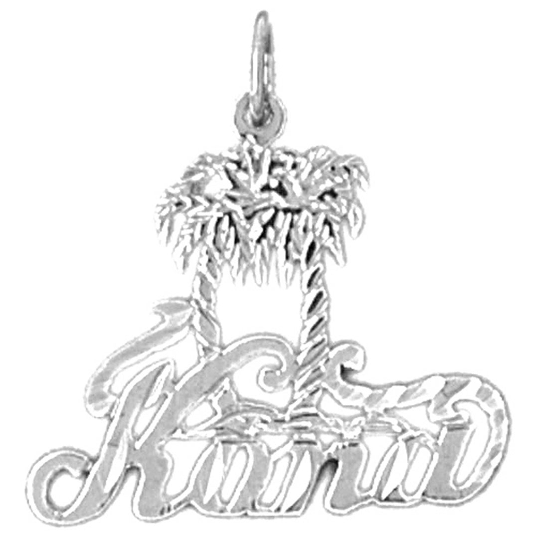 Sterling Silver Hawaiian Kona Pendant