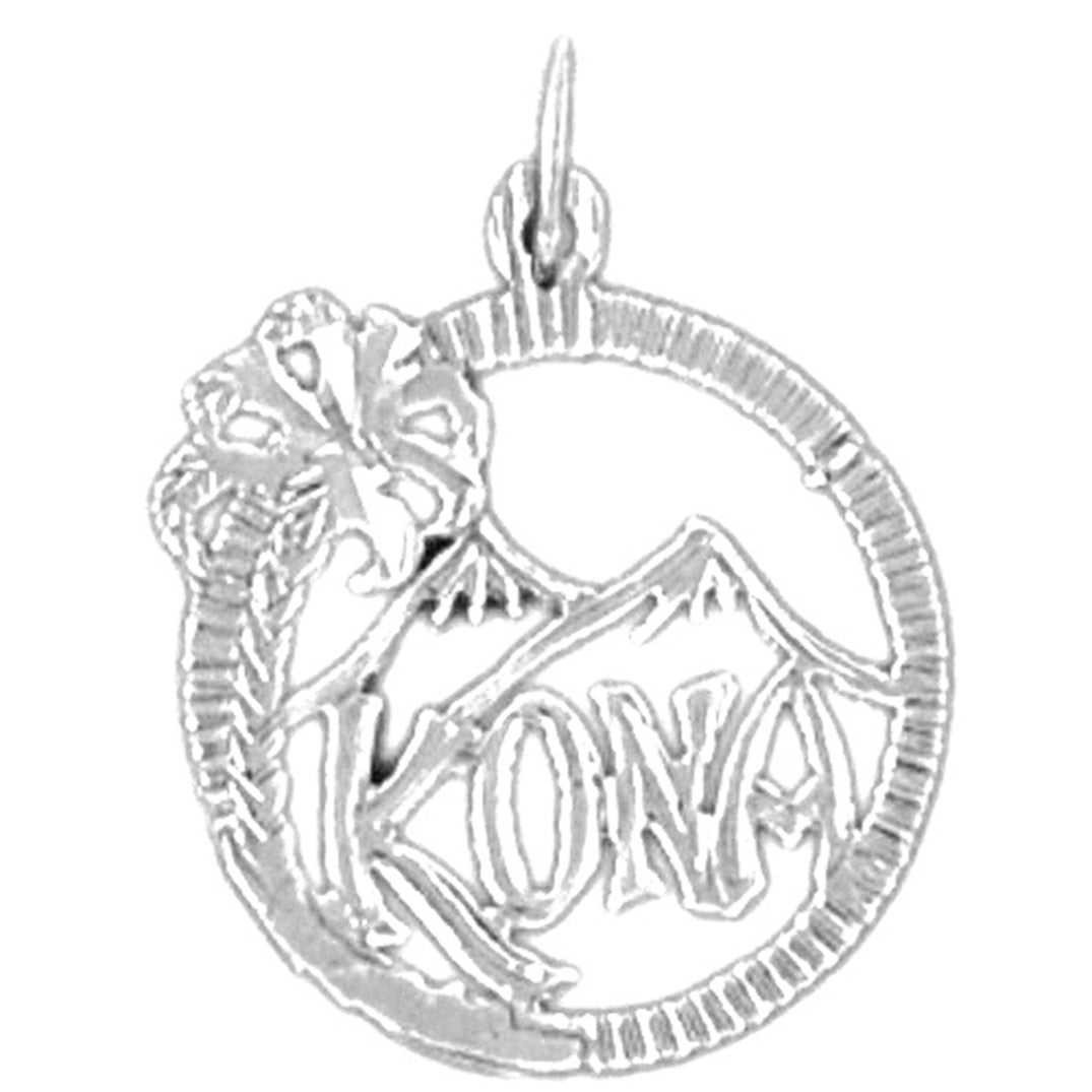 Sterling Silver Hawaiian Kona Pendant
