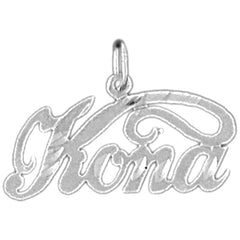 Sterling Silver Kona Pendant