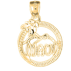 Yellow Gold-plated Silver Maui Pendant