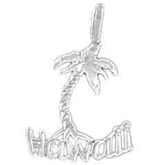 Sterling Silver Hawaii Pendant