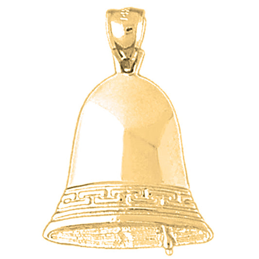 Yellow Gold-plated Silver Liberty Bell Pendant