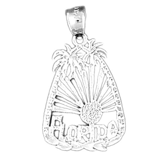 Sterling Silver Florida Pendant