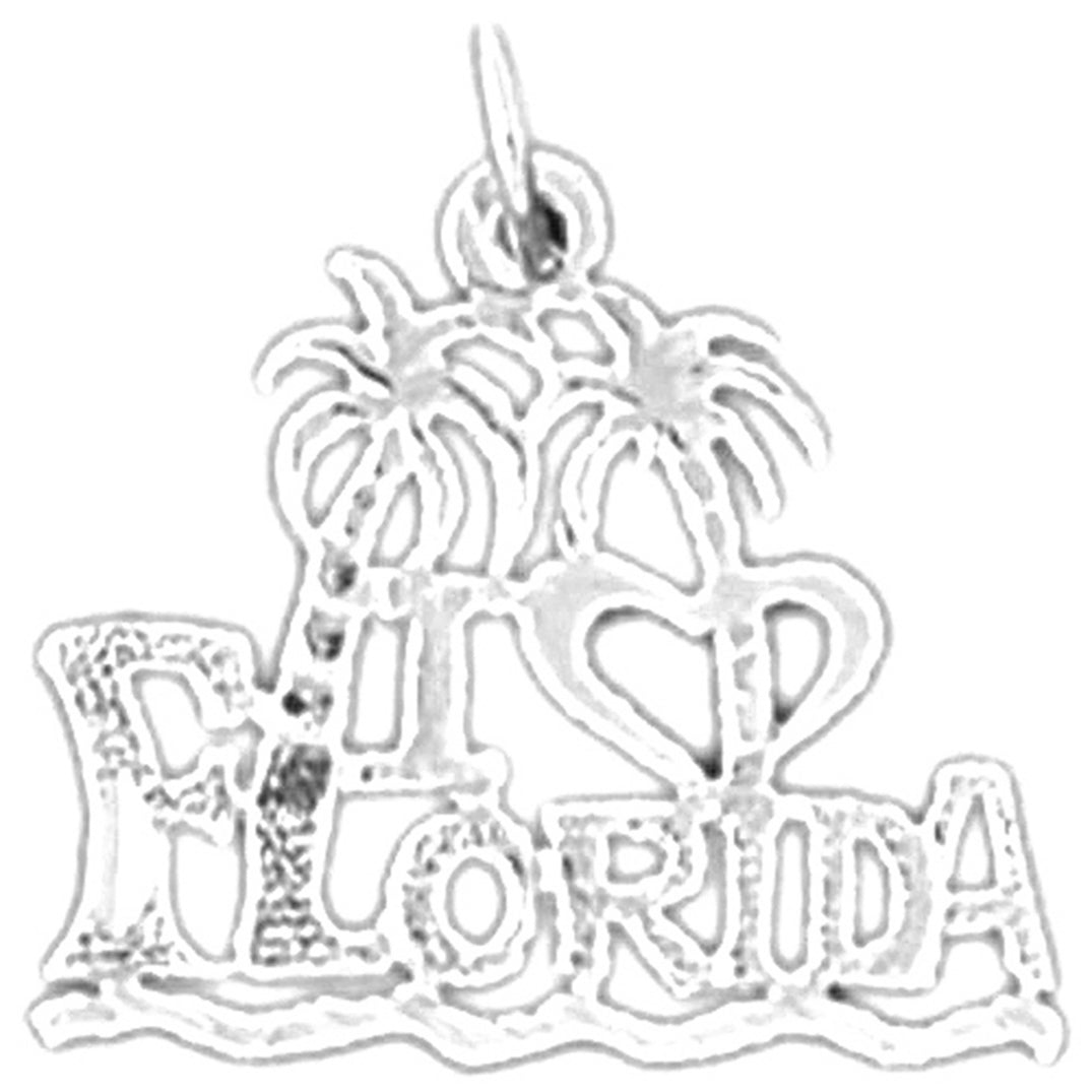 Sterling Silver Florida Pendant