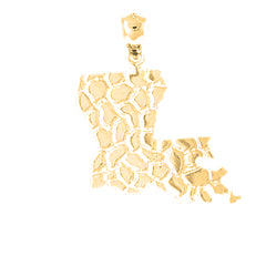 Yellow Gold-plated Silver Louisiana Pendant