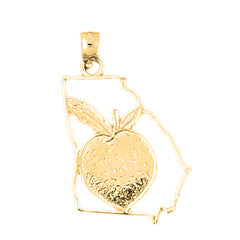 Yellow Gold-plated Silver Georgia Pendant