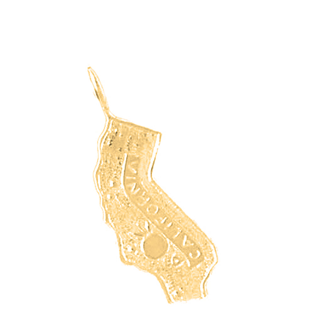 Yellow Gold-plated Silver Tennessee Pendant