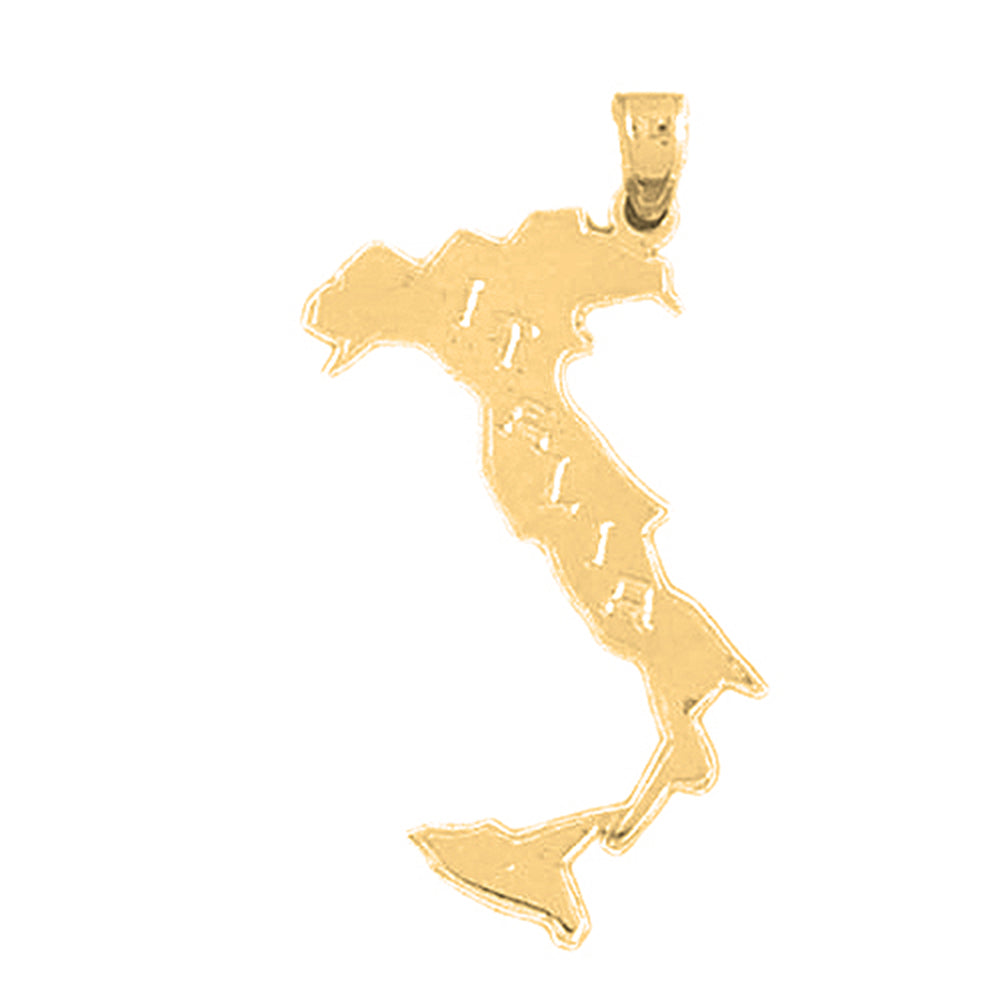 Yellow Gold-plated Silver Italy Pendant
