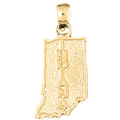 Yellow Gold-plated Silver Indiana Pendant