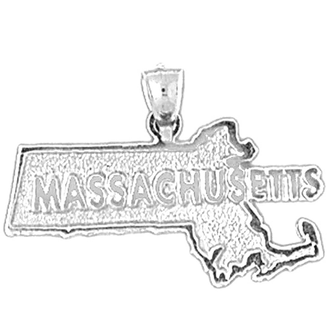 Sterling Silver Massachusetts Pendant