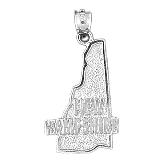 Sterling Silver New Hampshire Pendant