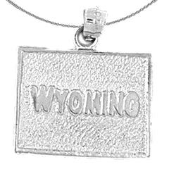 Colgante Wyoming de plata de ley (bañado en rodio o oro amarillo)