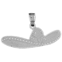 Sterling Silver Cowboy Hat Pendant