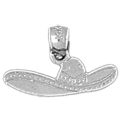 Sterling Silver Cowboy Hat Pendant