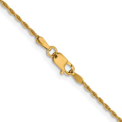 10K Yellow Gold 1.2mm Loose Rope Chain